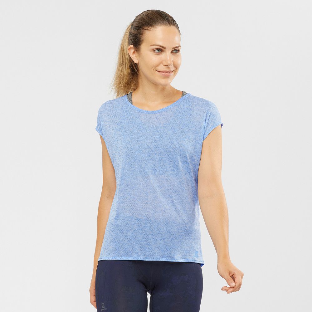 Camisetas Salomon Mujer Puerto Pequeño - Salomon Argentina XA SLEEVE TECH W,954172-AOY